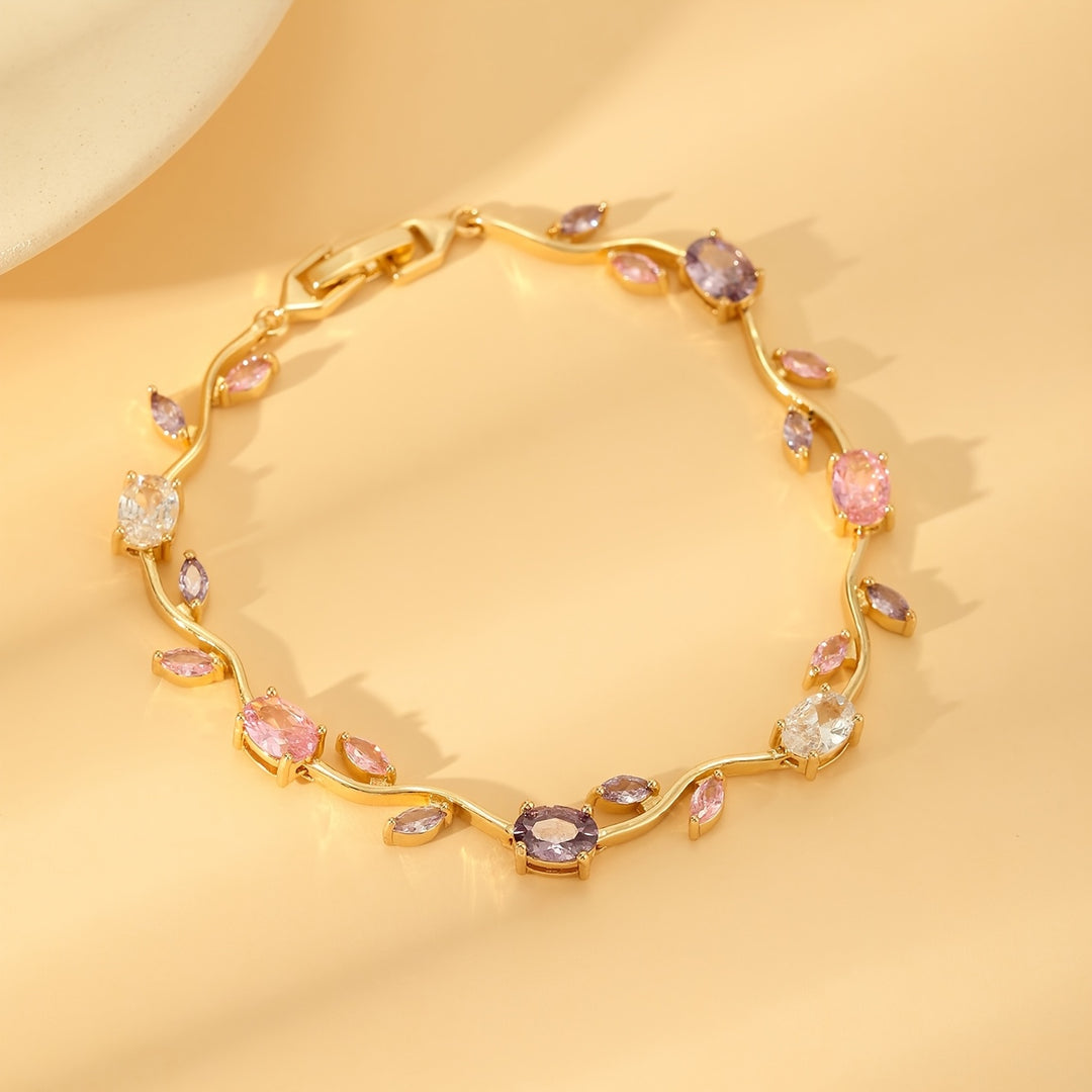 Rosette Vine Tennis Bracelet