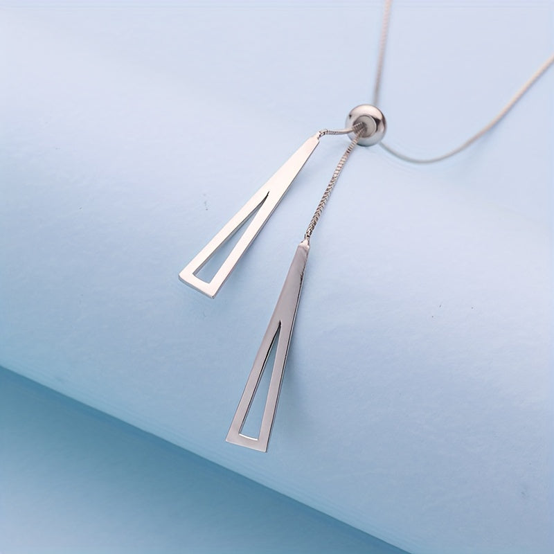 Acute Attraction Lariat Necklace