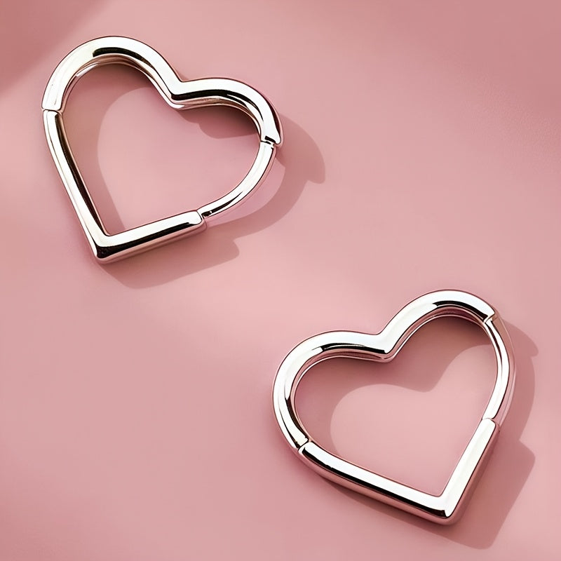 Sweetheart Huggie Hoops