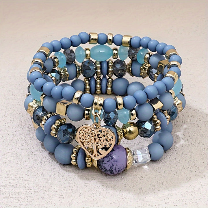 Boho Heart Stack Bracelet