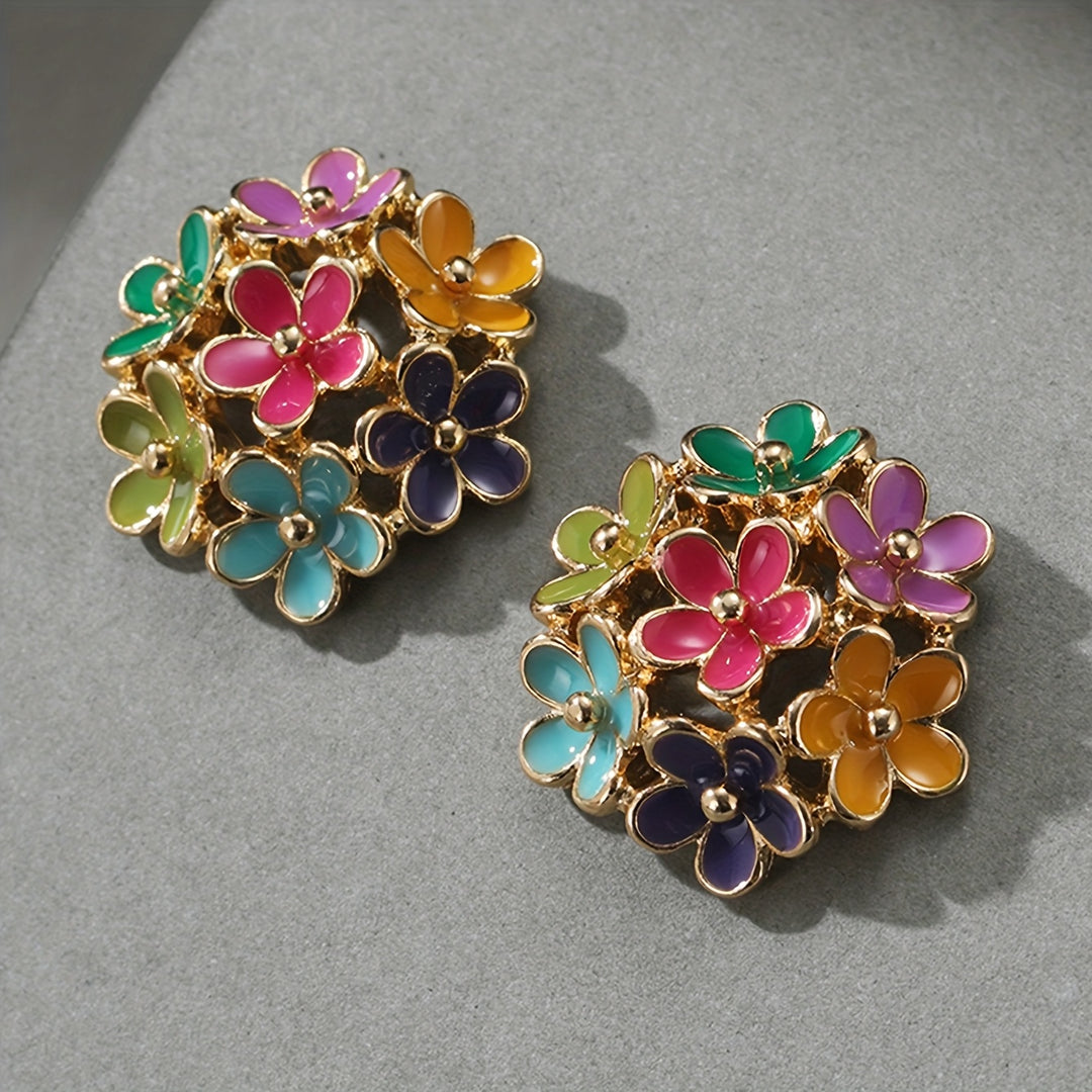 Wildflower Enamel Studs