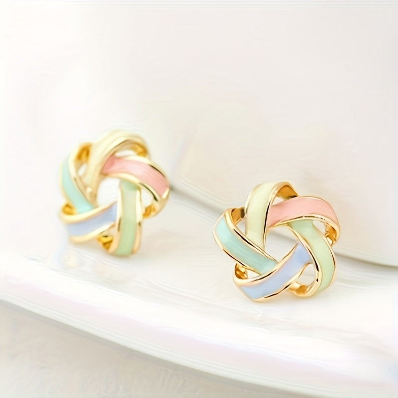 Spiral Ribbon Studs