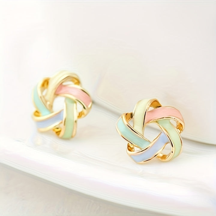 Spiral Ribbon Studs
