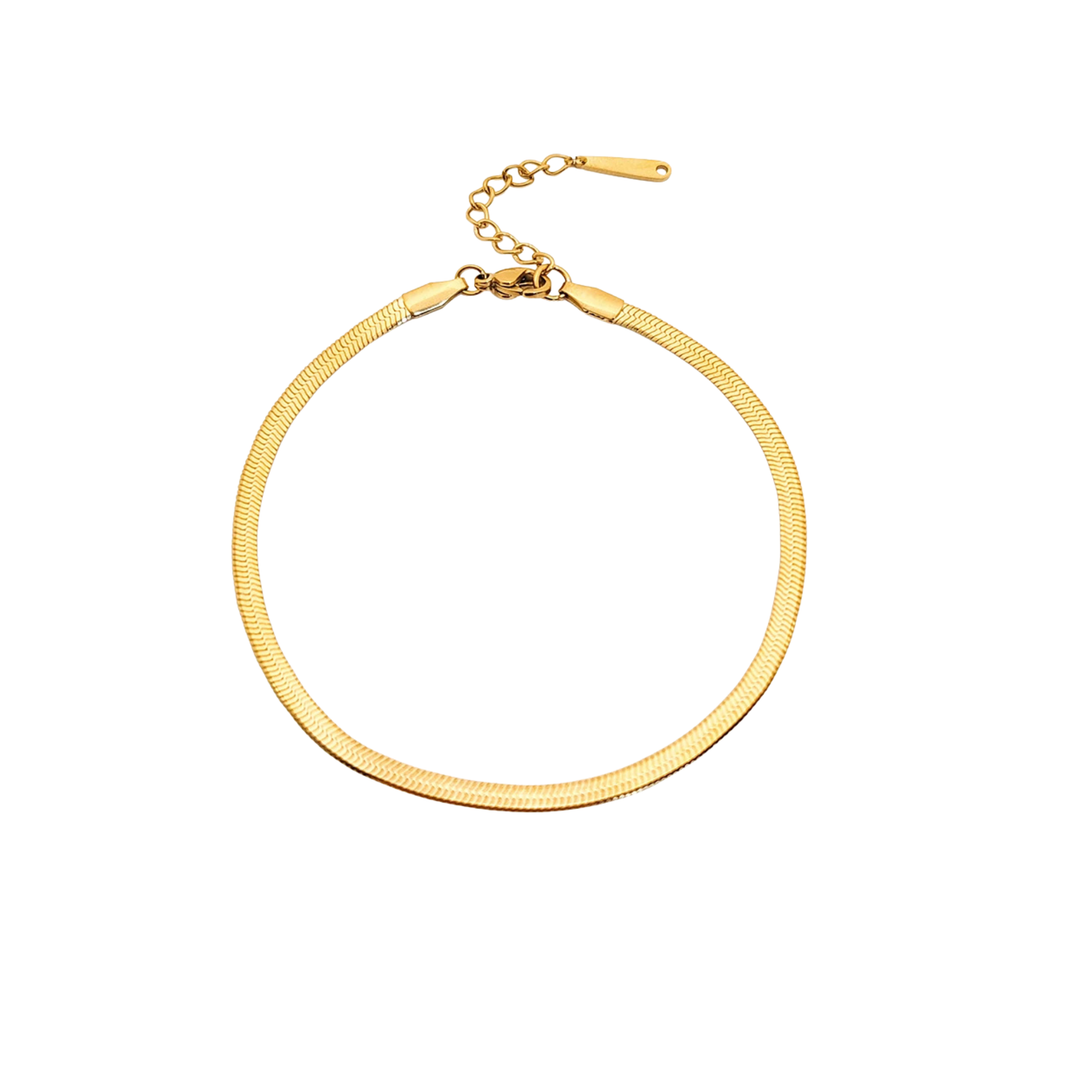 Lumen Herringbone Anklet