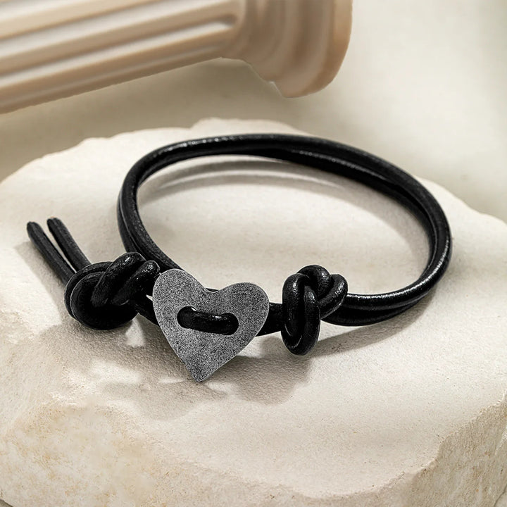 Tied In Love Leather Bracelet
