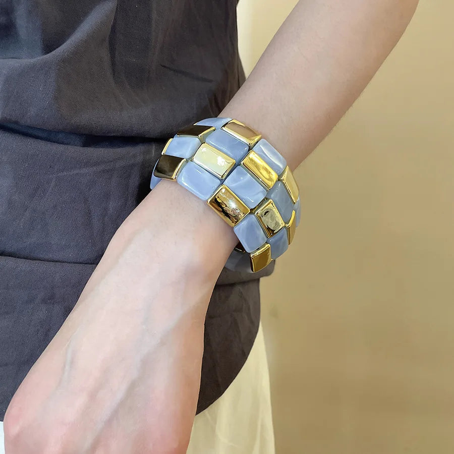 Mosaic Checker Bangle