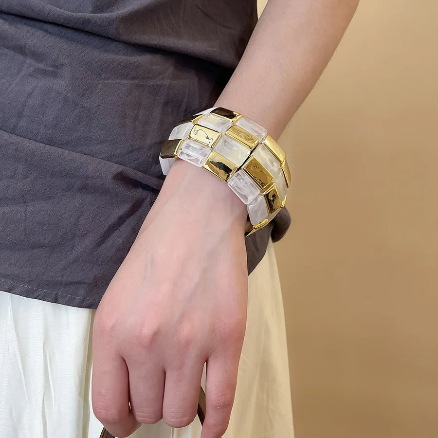 Mosaic Checker Bangle