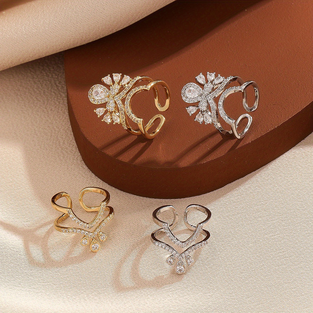 Crown Affair Nail Ring