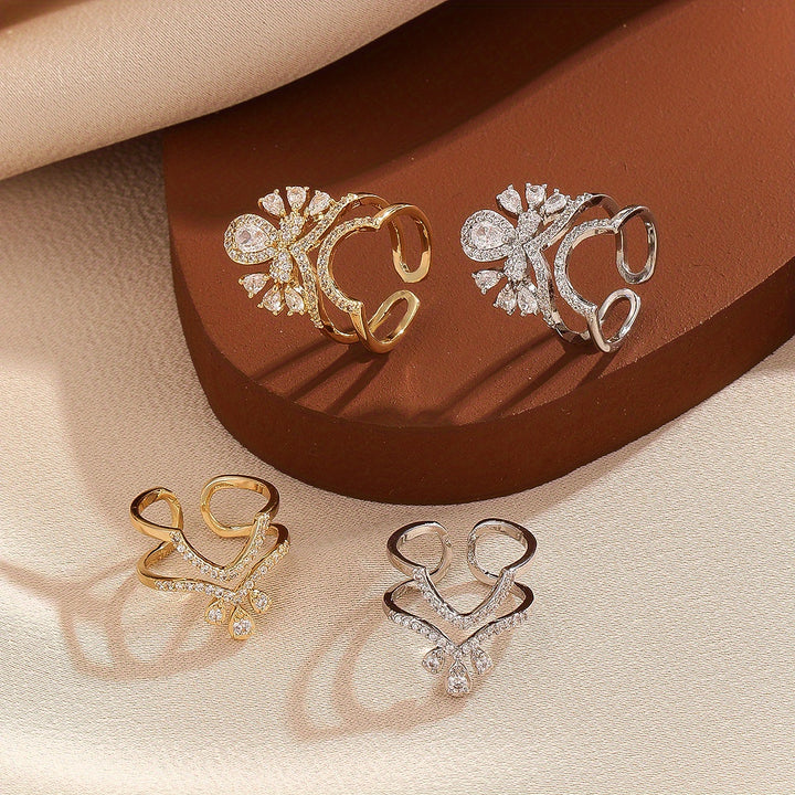 Crown Affair Nail Ring