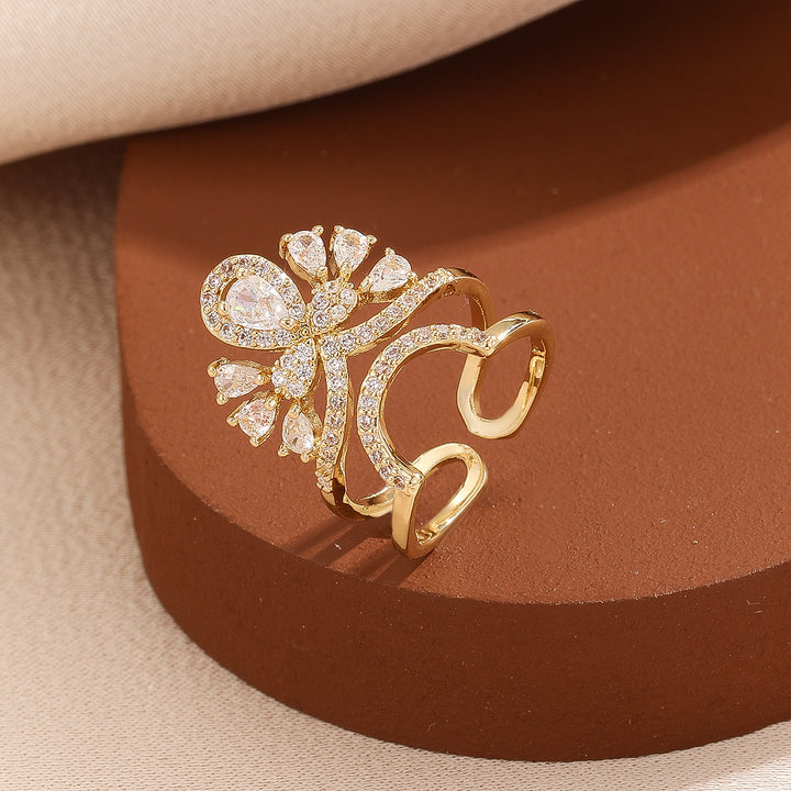 Crown Affair Nail Ring