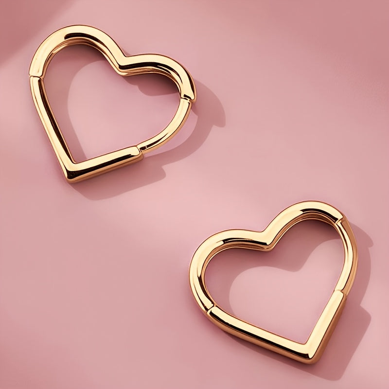 Sweetheart Huggie Hoops