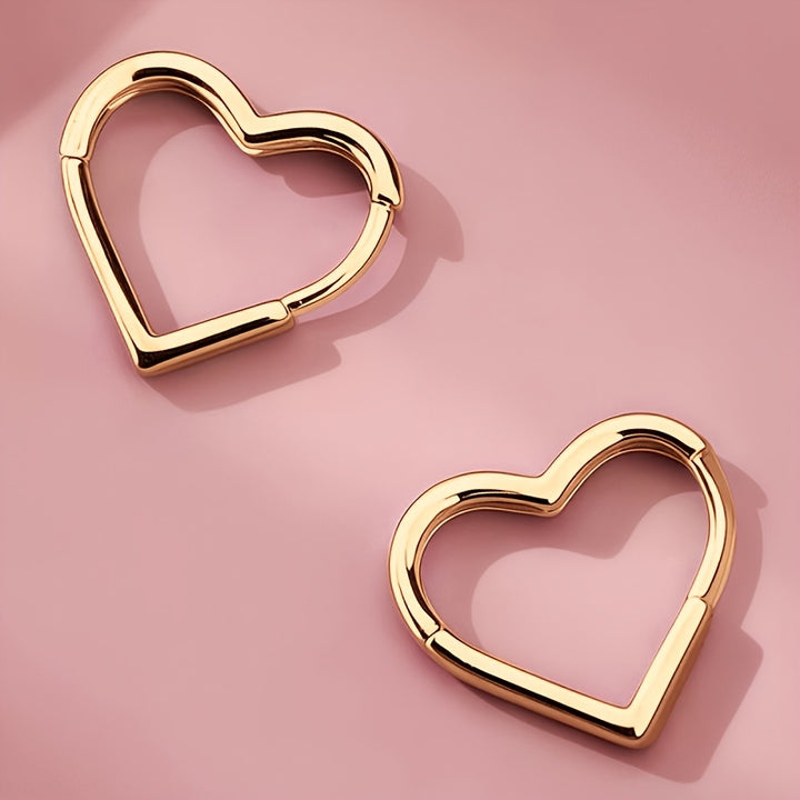 Sweetheart Huggie Hoops