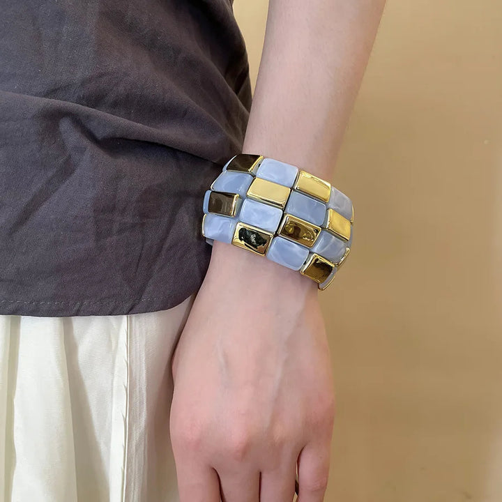 Mosaic Checker Bangle