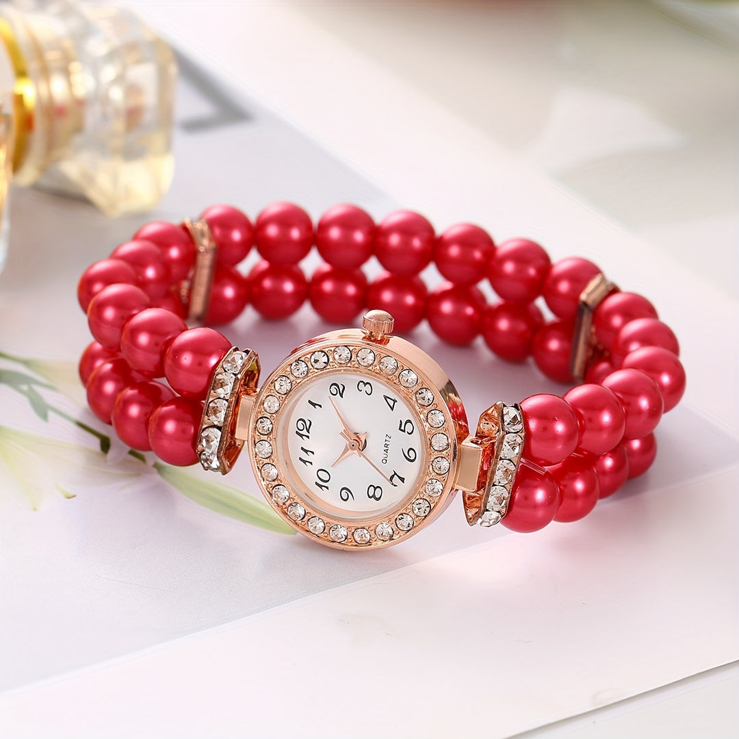 Pearl Poise Beaded Watch