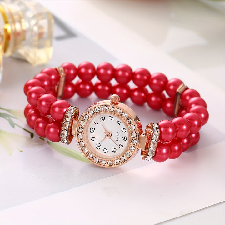Pearl Poise Beaded Watch