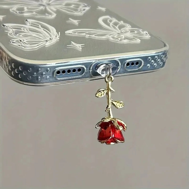 La Rose Phone Port Charm