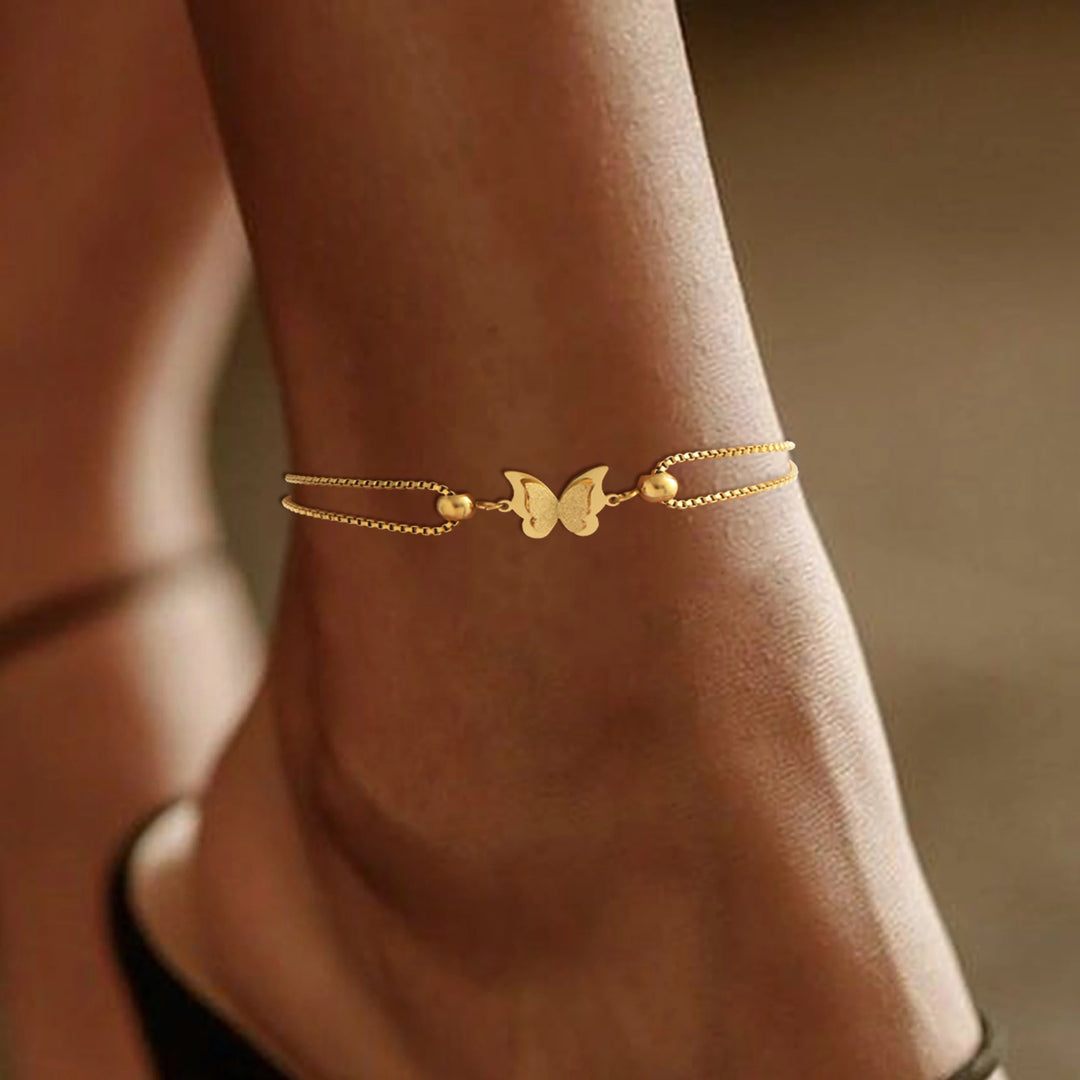 Flutter Double Chain Anklet