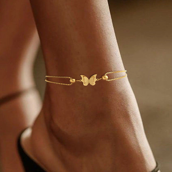 Flutter Double Chain Anklet