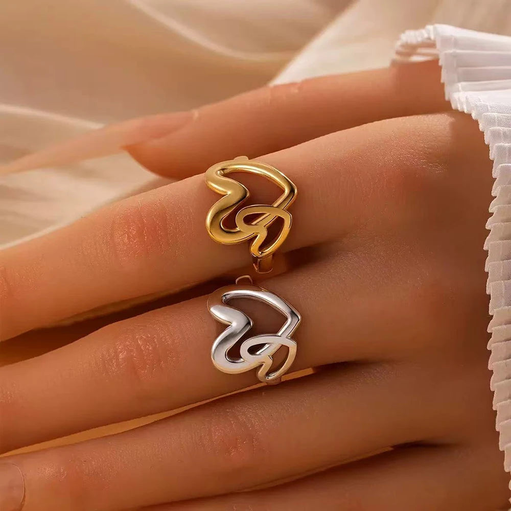 Duet Heart Ring