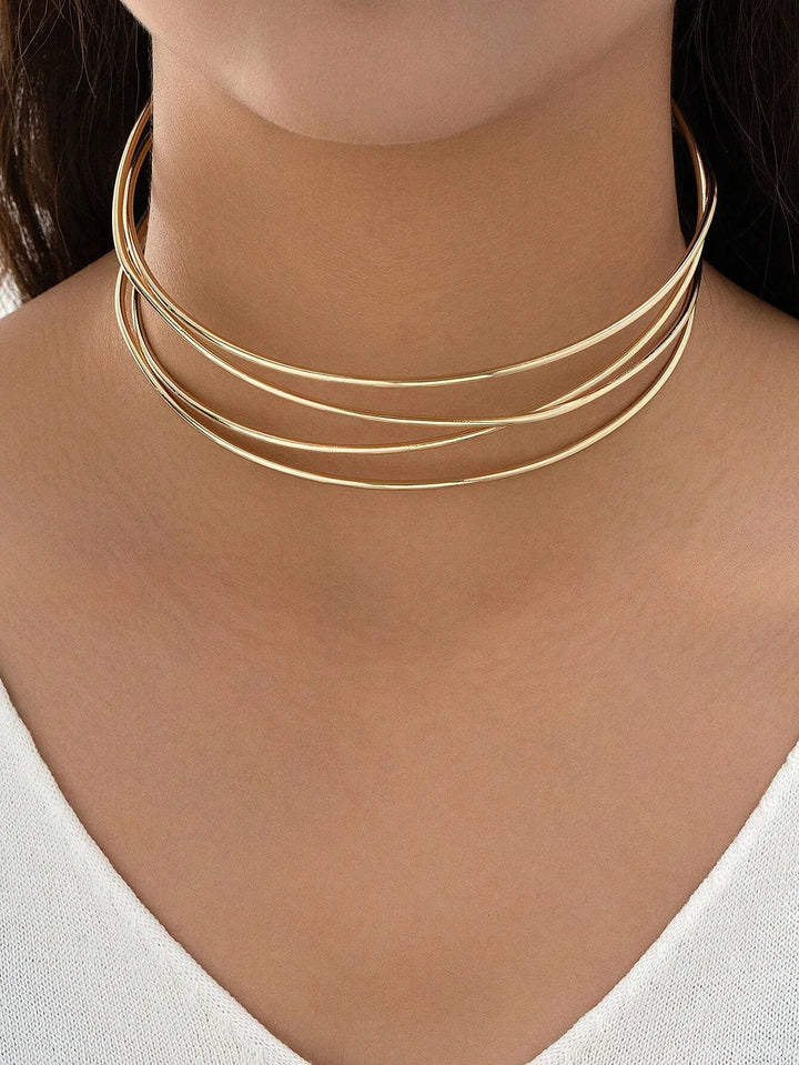 Lustre Arc Choker Necklace