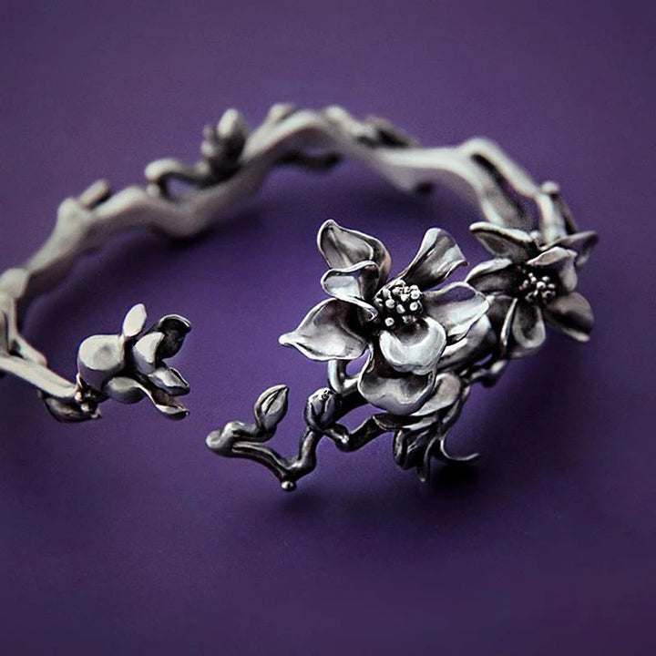 Magnolia Branch Cuff Bracelet