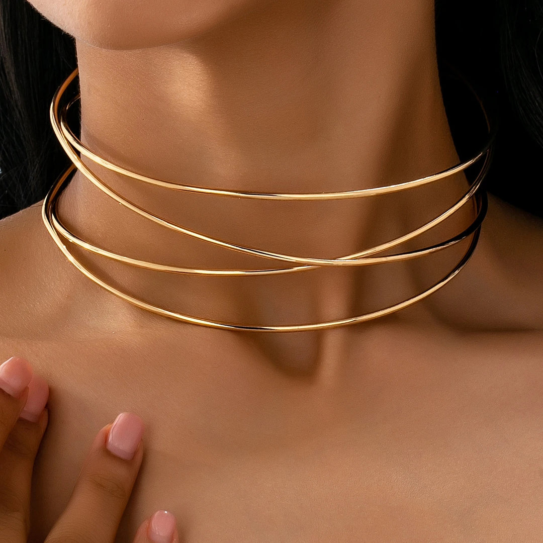 Lustre Arc Choker Necklace