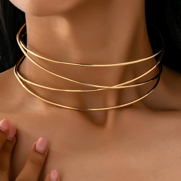 Lustre Arc Choker Necklace