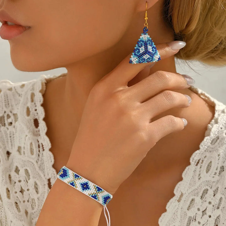 Nazar Earring & Bracelet Set