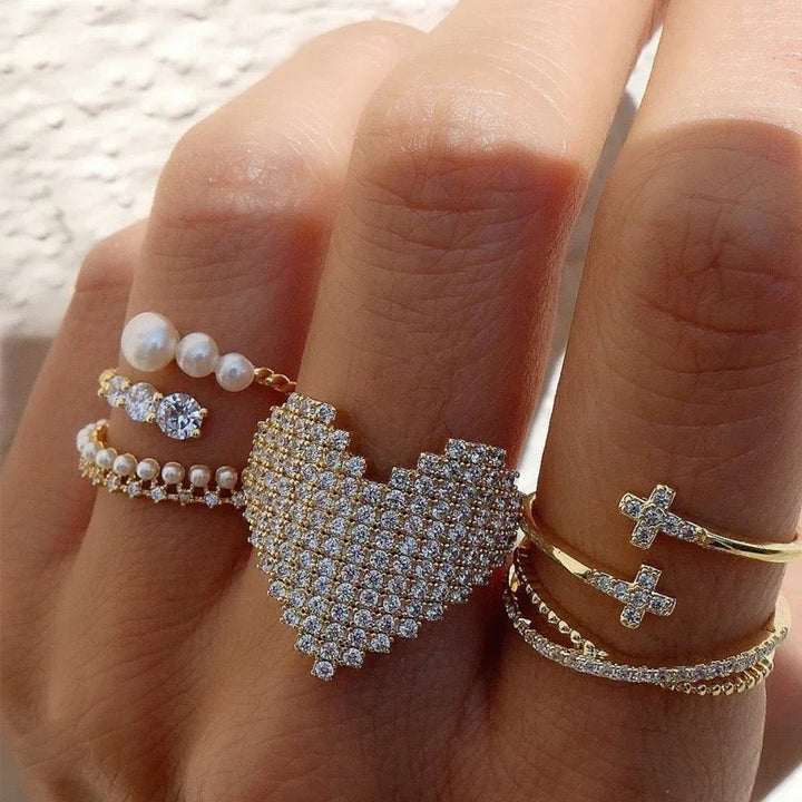 Pixel Heart Ring