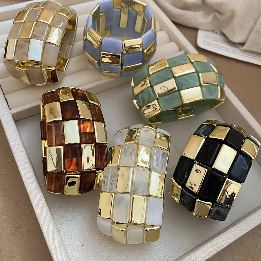 Mosaic Checker Bangle