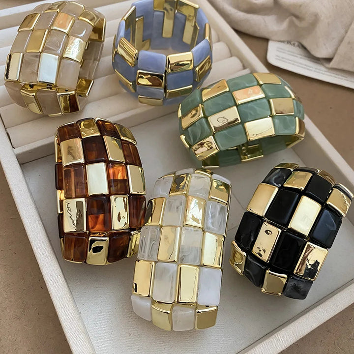 Mosaic Checker Bangle