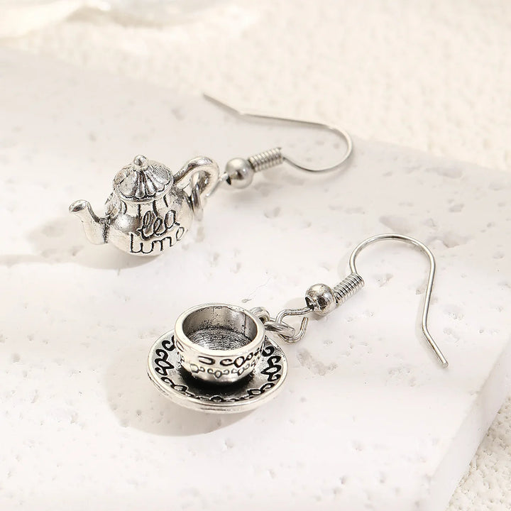 Teapot & Cup Charm Earrings