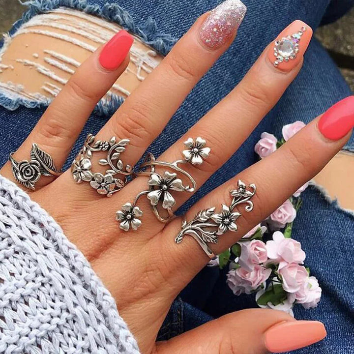 Enchanted Floral Ring Set