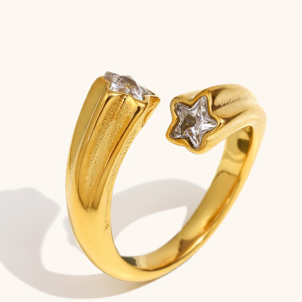 Shooting Star Open Ring