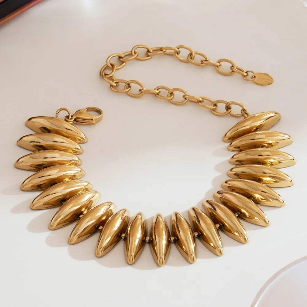 Empire Link Necklace & Bracelet Set
