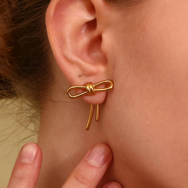 Tied Up Stud Earrings