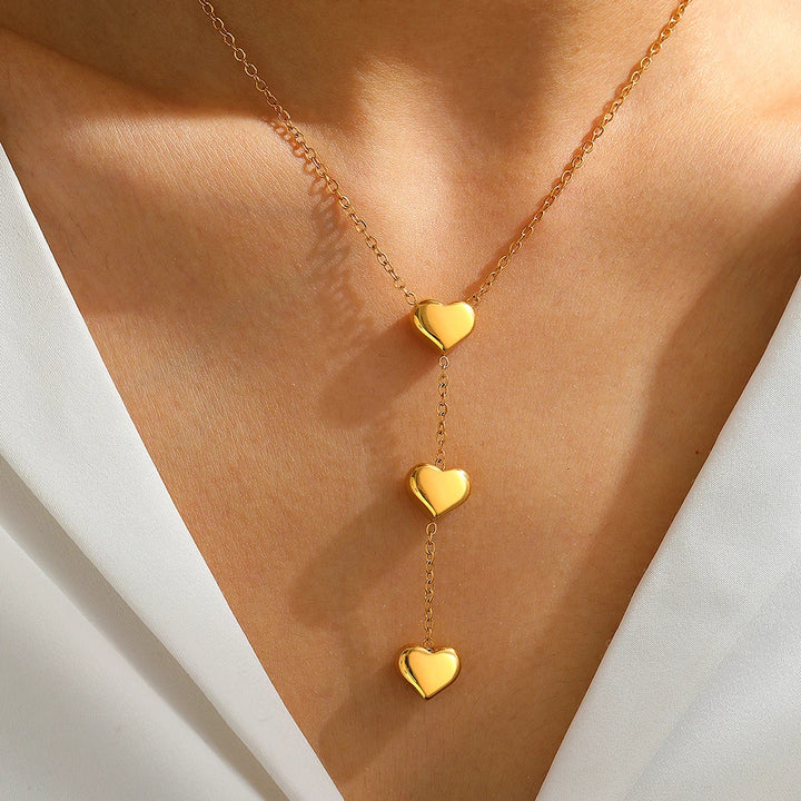 String of Hearts Necklace