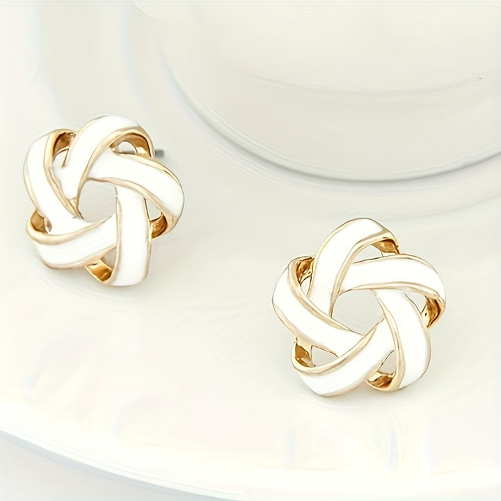 Spiral Ribbon Studs