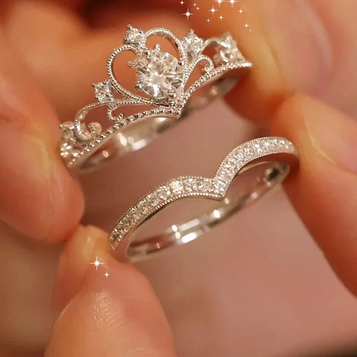 Ever After Crown Ring Set