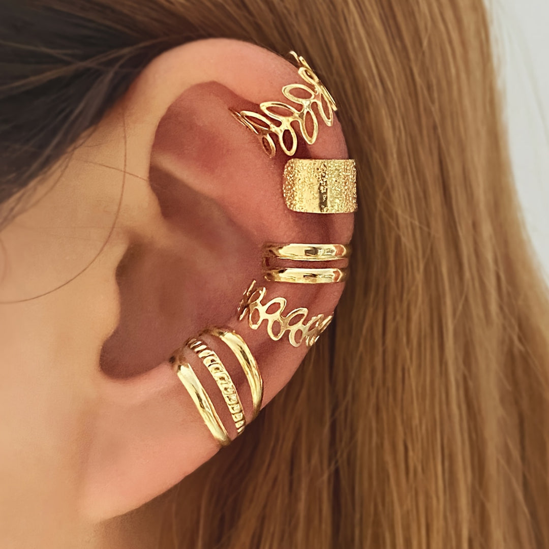 Arc Stack Ear Cuff Set