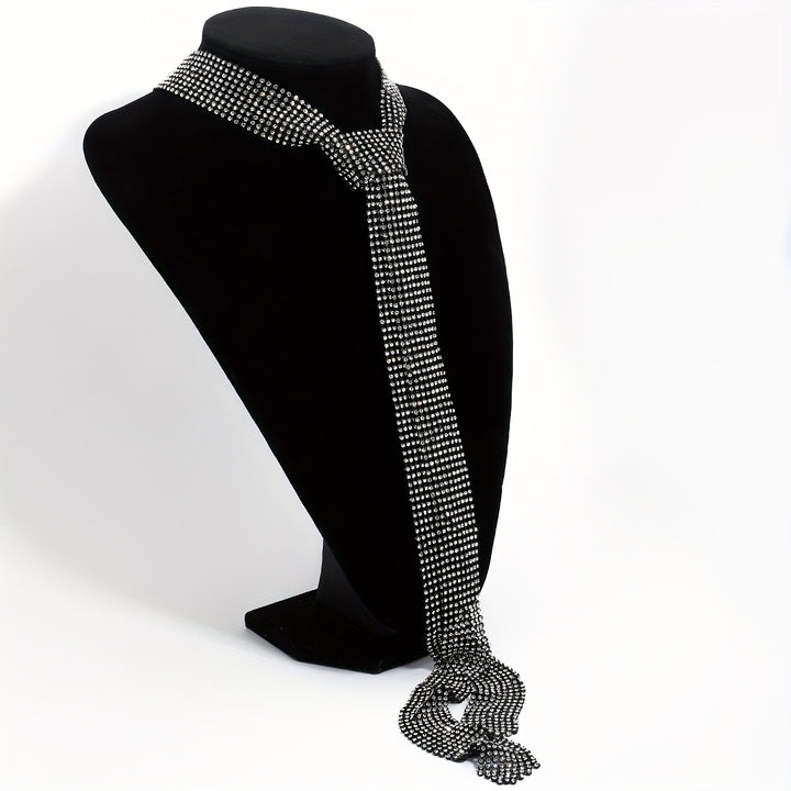 All That Glitter Tie Necklace