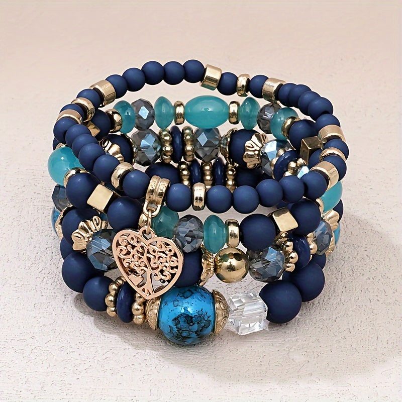 Boho Heart Stack Bracelet