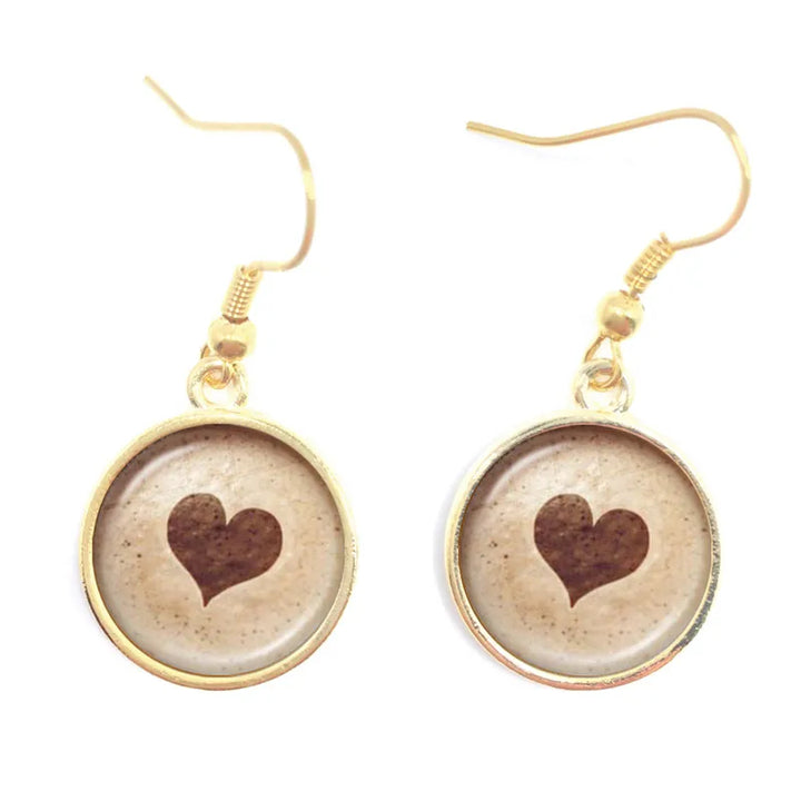 Latte Love Charm Earrings