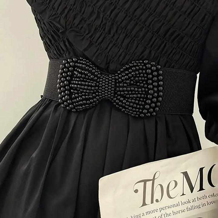 Pearl Bow Waist Belt