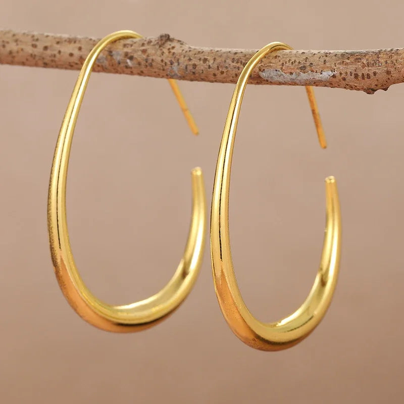 Vera Teardrop Hoop Earrings