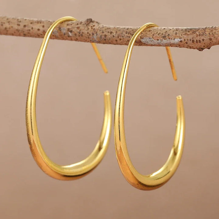 Vera Teardrop Hoop Earrings