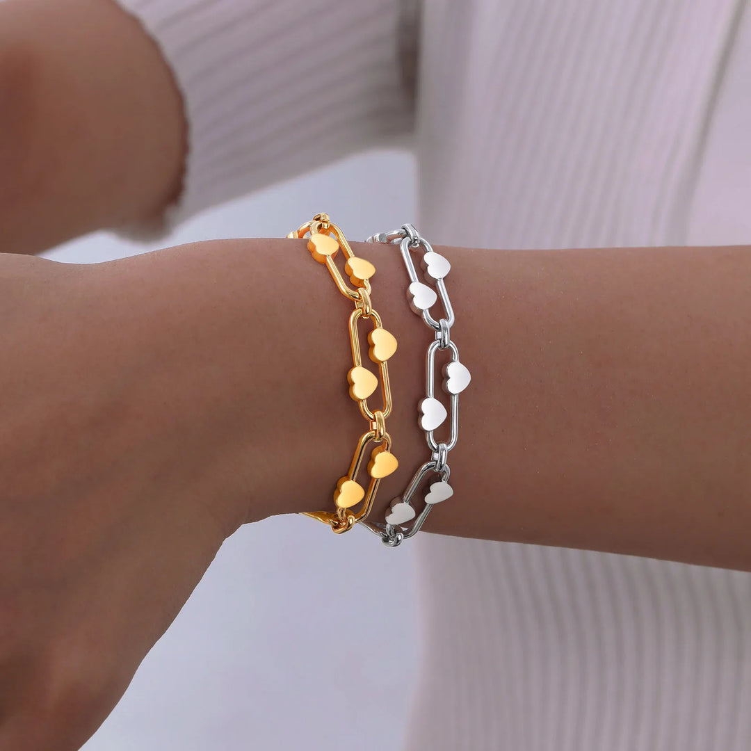 Heartlink Chain Bracelet