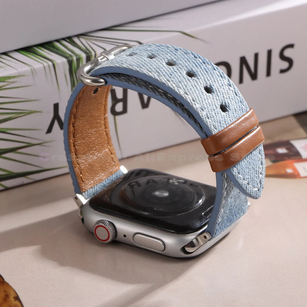 Sapphire Denim Apple Watch Band