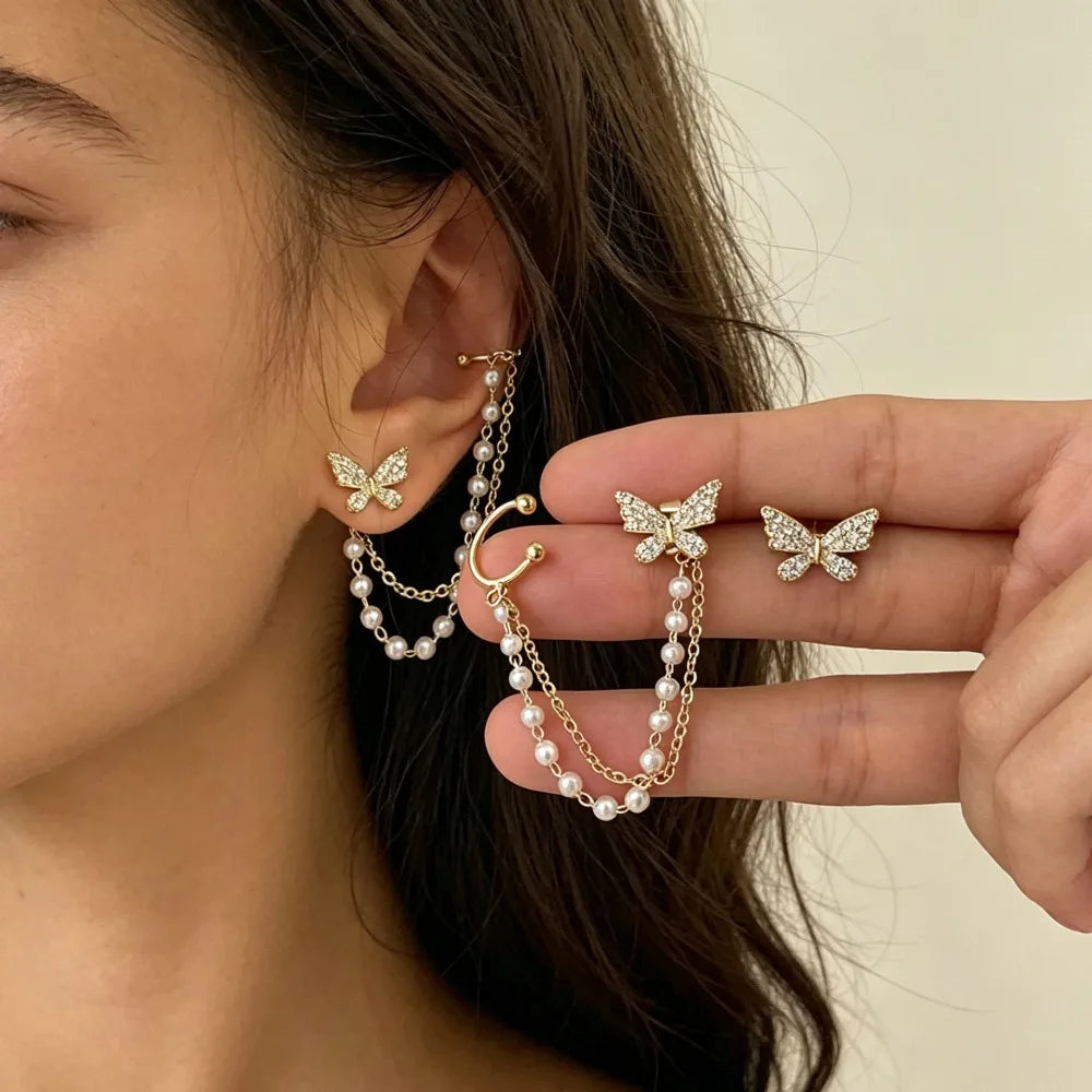 Flutter Chain Ear Cuff