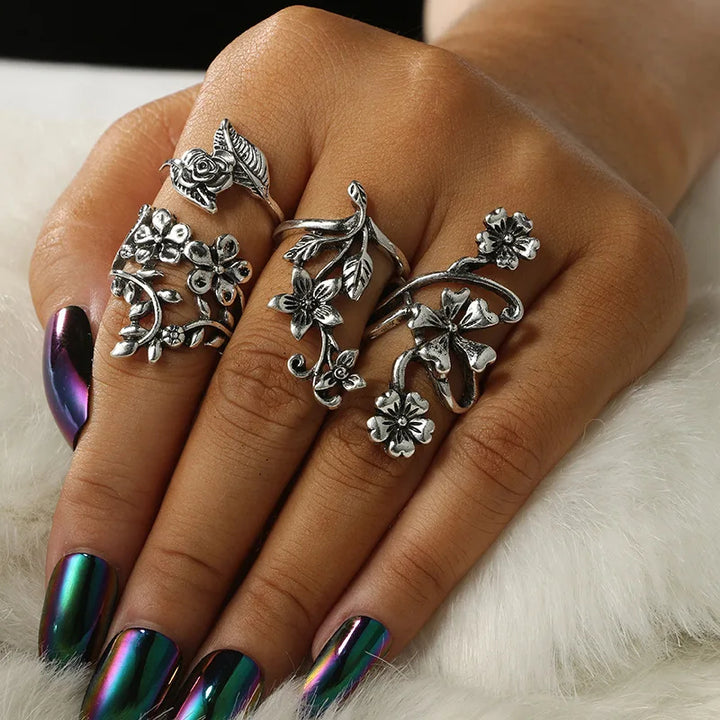 Enchanted Floral Ring Set